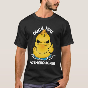T-shirt Gesture de poussins en colère : DUCK YOU Mère Duck
