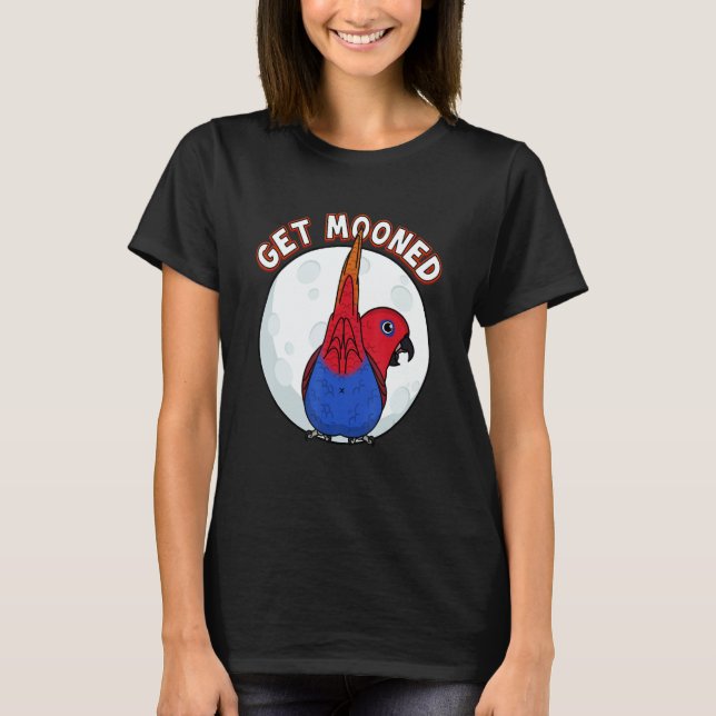 T-shirt Get Mooned I Parrot Underfluffies I Female Eclectu (Devant)