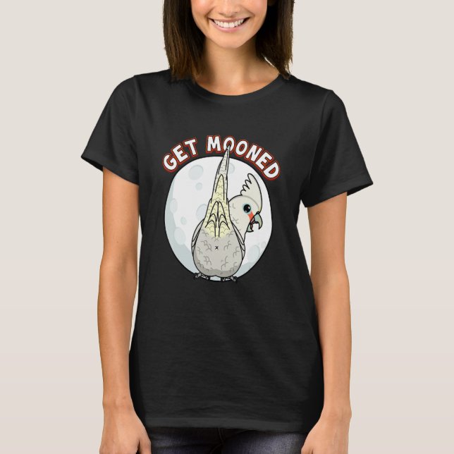 T-shirt Get Mooned I Parrot Underfluffies I Goffins Cockat (Devant)