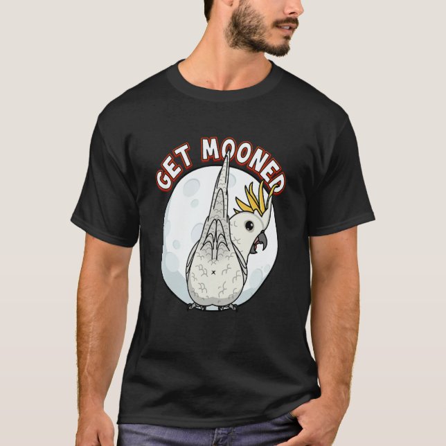 T-shirt Get Mooned I Parrot Underfluffies I Sulphur creste (Devant)