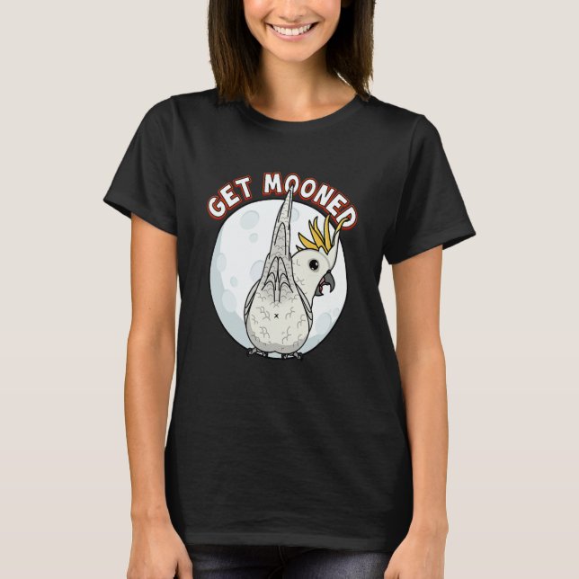 T-shirt Get Mooned I Parrot Underfluffies I Sulphur creste (Devant)