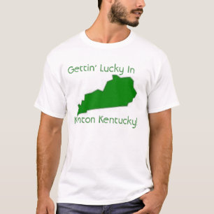 T-shirt Getting chanceux dans Kenton Kentucky
