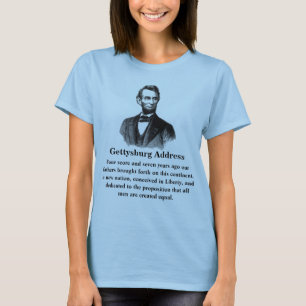 T-shirt Gettysburg Adresse Abraham Lincoln 19 novembre 186