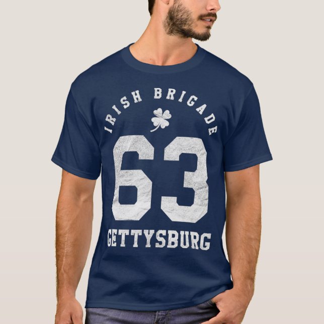 T-shirt Gettysburg, brigade irlandaise de la guerre civile (Devant)
