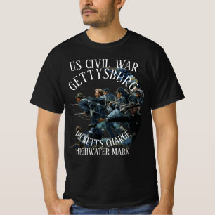 T-SHIRT GETTYSBURG GUERRE DE SÉCESSION AMÉRICAINE TROMPETT