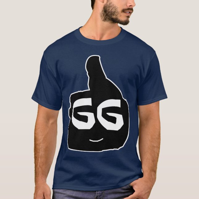 T-shirt gg good game funny (Devant)