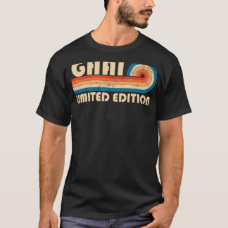 T-shirt GHAI Nom de famille Retro Vintage 80s 90s Annivers