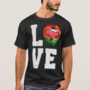T-shirt Ghana Flag Football Fan Love Ghanaian