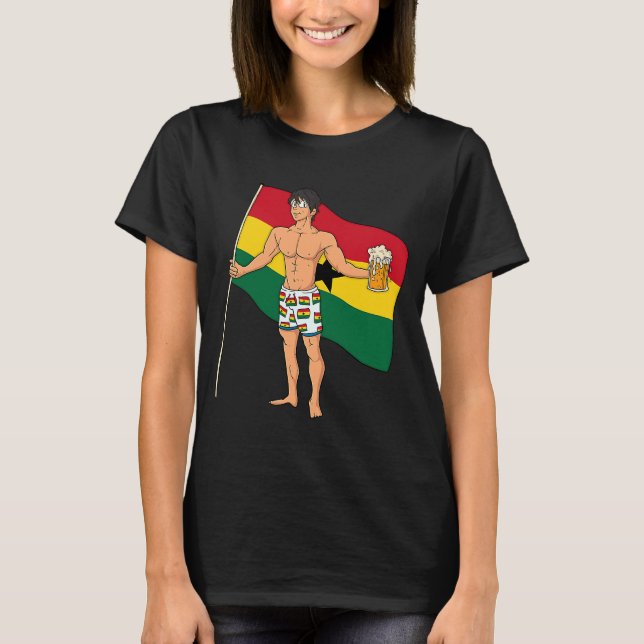 T-shirt Ghana Hot Boy (Devant)