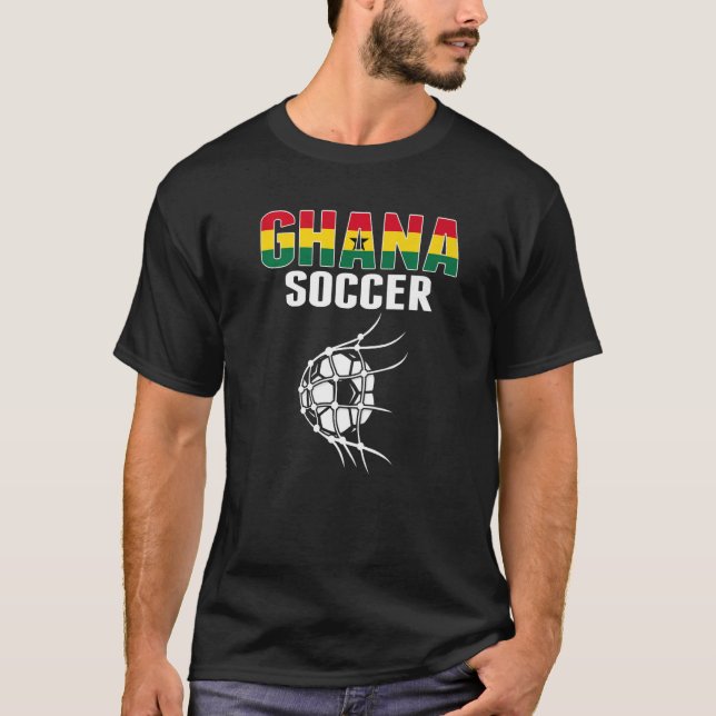 T-shirt Ghana Soccer Ball In Net But Ghanian Football Su (Devant)