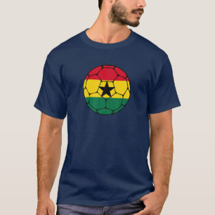 T-shirt Ghana Soccer Team Supporter Ghana Flag Man