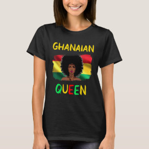 T-shirt Ghanéenne Reine Ghana Drapeau Ghanéenne Girl Pride