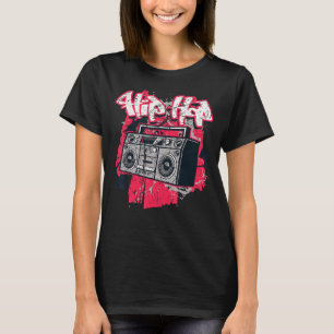 T-shirt Ghetto Blaster 80's 90's Party Hip Hip Rap R&b Vin