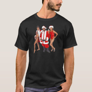 T-shirt Ghetto Père Noël et ses elfes du capot