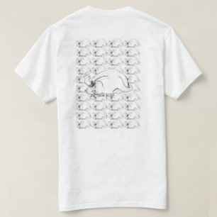 T-shirt Ghibli unisexe dénommé "a ennuyé le chat" illus
