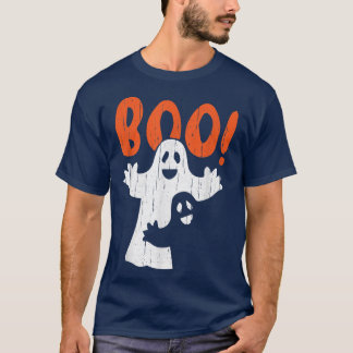 T-shirt Ghost Boo Lazy Costume Halloween Amusant Esprit Gh