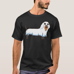 T-shirt Ghost Dachshund Chien Éffrayant Wiener Halloween C