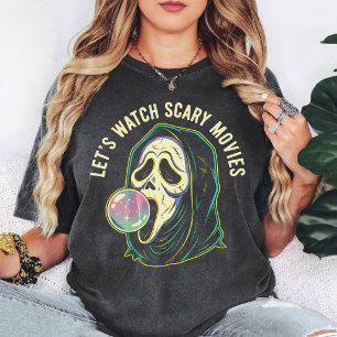 T-shirt Ghost Face Jouons aux Films d'Horreur Bubble Gum