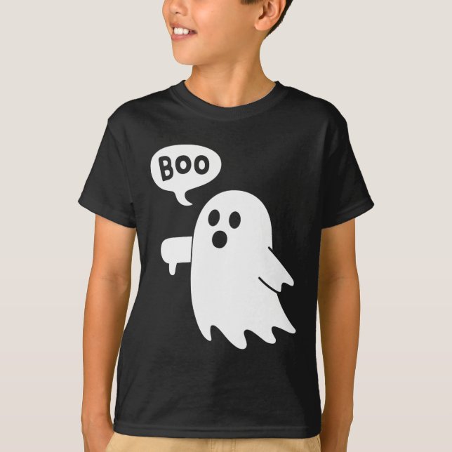 T-shirt Ghost hurle Boo désapprobation Ghost Hallowe (Devant)
