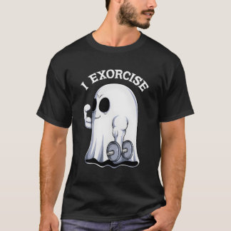 T-shirt Ghost I Exorcize Gym Exercice Exercice Hallo Éffra