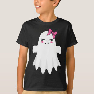 T-shirt Ghost mignon Avec Bow Boo Costume Halloween Pour F