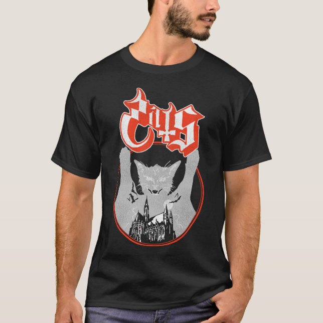 T-shirt Ghost Opus Chat Parodie - Drôle Chats Musique Fan  (Devant)
