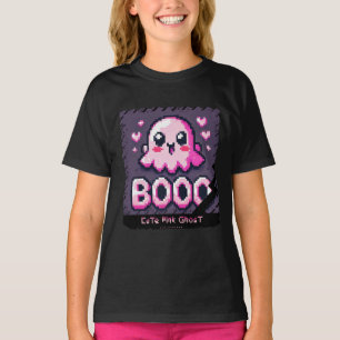 T-shirt Ghost rose mignon : Chemise fille douce et Éffraya