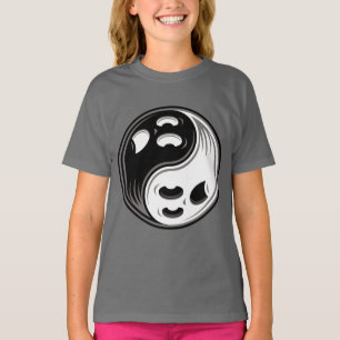 T-shirt Ghost Yin Yang Noir et blanc