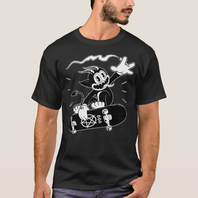 T-shirt Ghostemane Devil Satan 666 (Devant)