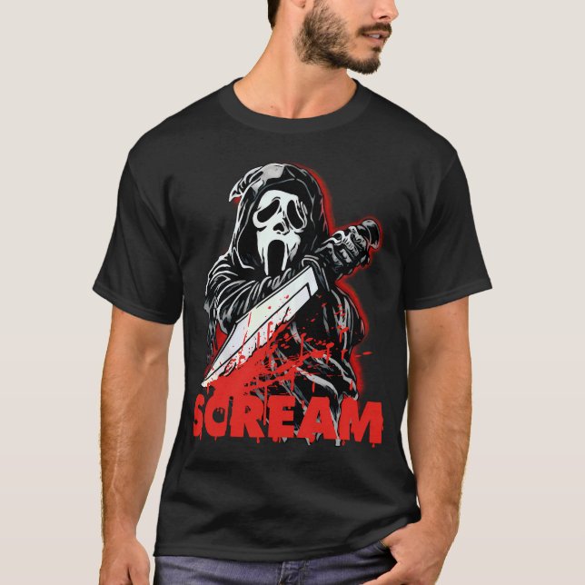 T-shirt Ghostface Scream Mask Classic (Devant)