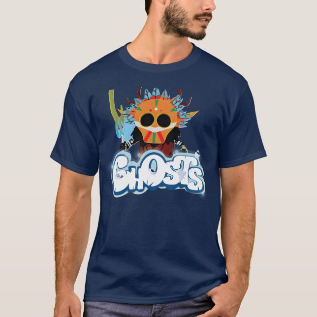 T-shirt ghosts battle multiplayer game family family (Devant)