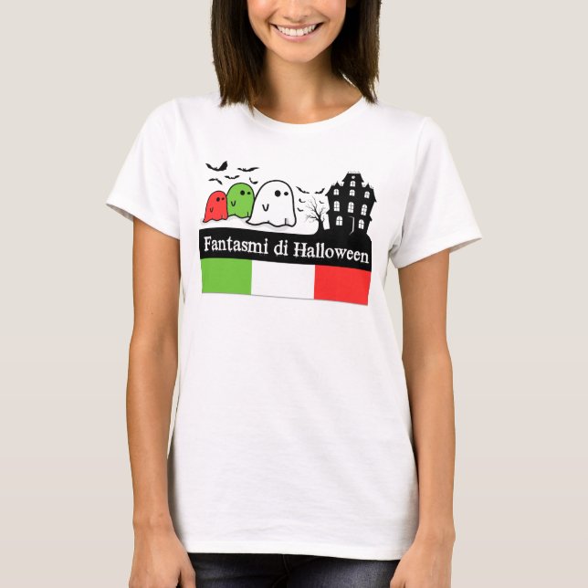 T-shirt Ghosts d'Halloween en Italie, Fantasmi di Hallowee (Devant)