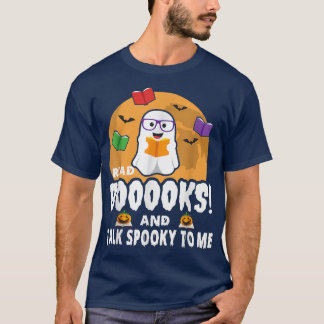 T-shirt Ghosts Lecture Livres Enseignant Halloween Bibliot