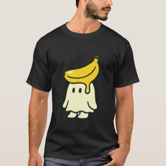 T-shirt Ghosty Fruits Banana Ghost Retro Tee Pop Ghost Cha