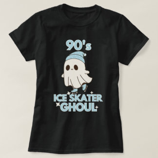 T-shirt Ghoul Halloween Ghoul, Patineur Sur Glace Des Anné