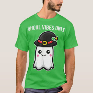 T-shirt Ghoul vibes Only Good Ghost Cute Kawaii Pun Dark 6