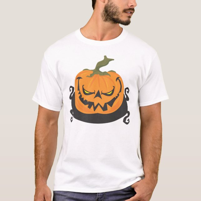 T-shirt Ghoulish jack-o-lantern Citrouille (Devant)