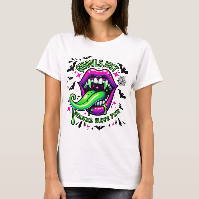 T-shirt Ghouls veut juste s'amuser (Devant)