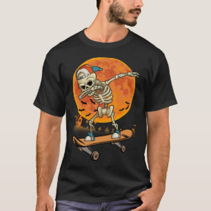 T-shirt Gif de costume d'Halloween de planche à roulettes