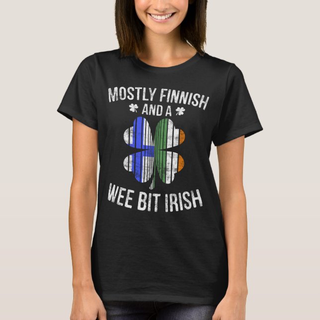 T-shirt GIF de jour de la Finlande St Patrick petit (Devant)