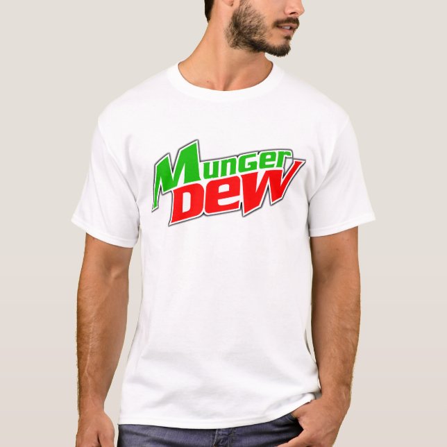 T-shirt GIF de rosée de Munger (Devant)