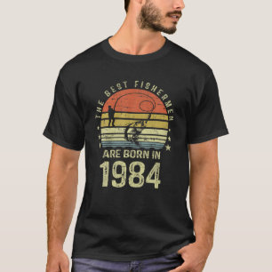 T-shirt Gift For 38 Year Old: Fishing Fisherman 1984 38Th