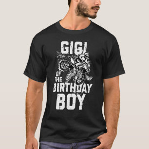 T-shirt Gigi de l'Anniversaire Boy Motocross Rider Corresp