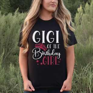 T-shirt Gigi de l'équipe de filles d'anniversaire sur mesu