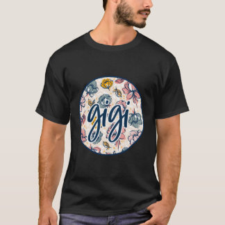 T-shirt Gigi Floral Fleurs De Fête Des Mères Boho Aquarell