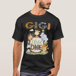 T-shirt Gigi Of The Wild One 1EBirthday Boy Safari Lover