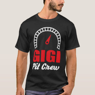 T-shirt Gigi Racing Car Bday Party Family Matching Pit Cre