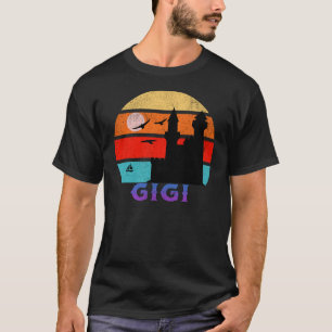 T-shirt Gigi Retro Sunset Ocean Grand-père
