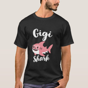 T-shirt Gigi Shark Fête des mères grand-mère drôle