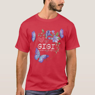 T-shirt Gigi shirt For Women with butterflies Mothers Day 